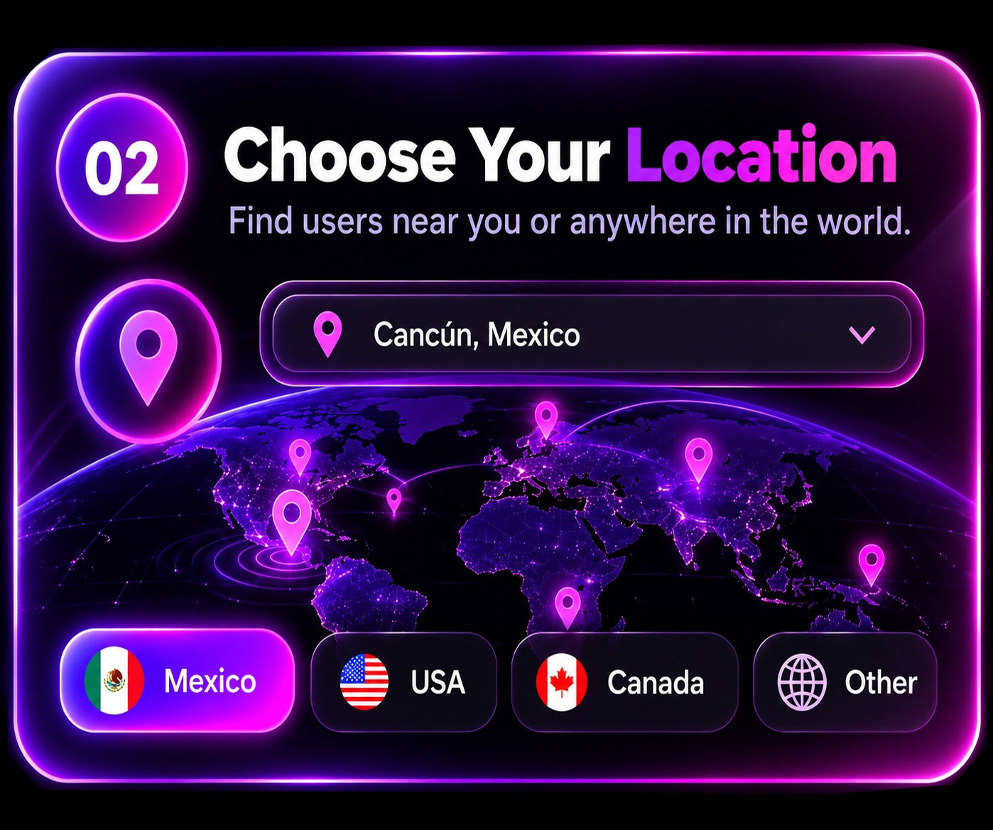 Step 2: Choose your location